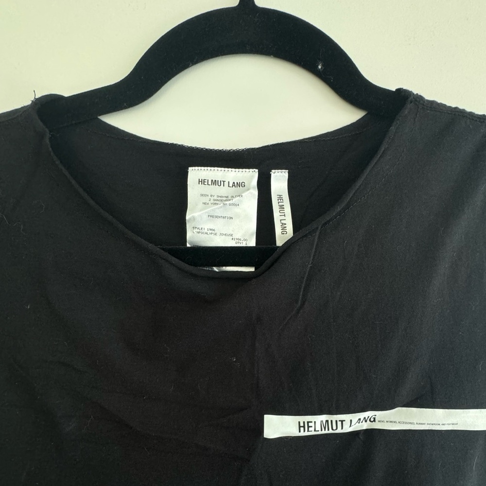 Helmut Lang black tank top size Small